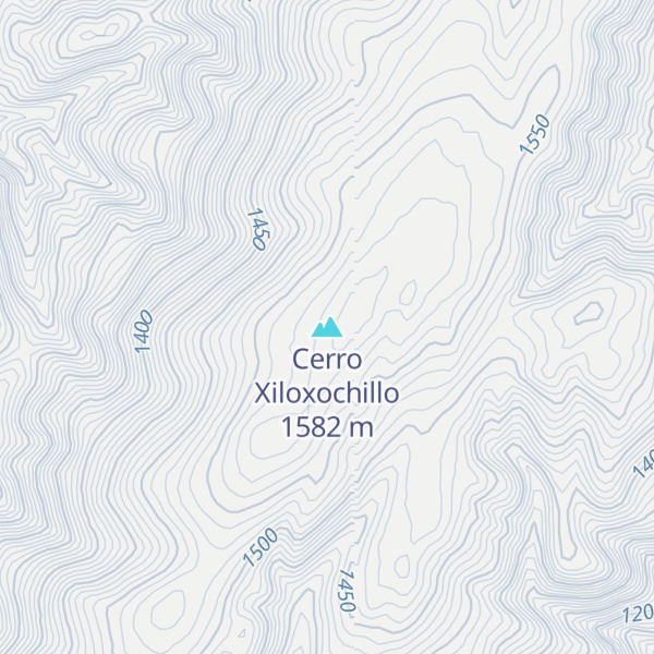 Map of Cerro Xiloxochillo