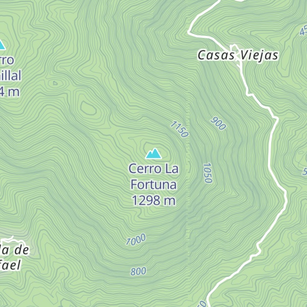 Map of Cerro La Fortuna