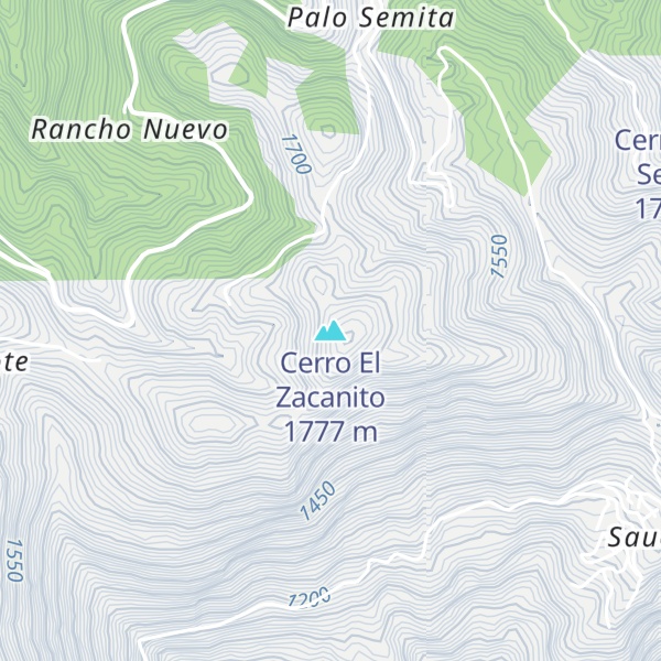 Map of Cerro El Zacanito
