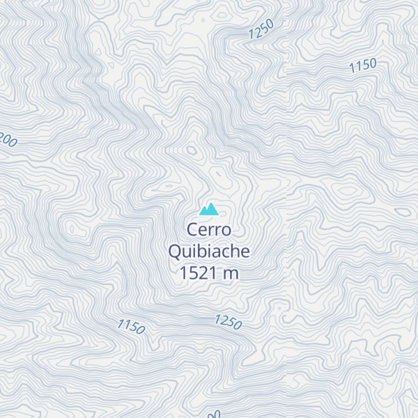 Map of Cerro Quibiache