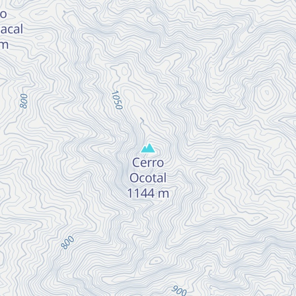 Map of Cerro Ocotal