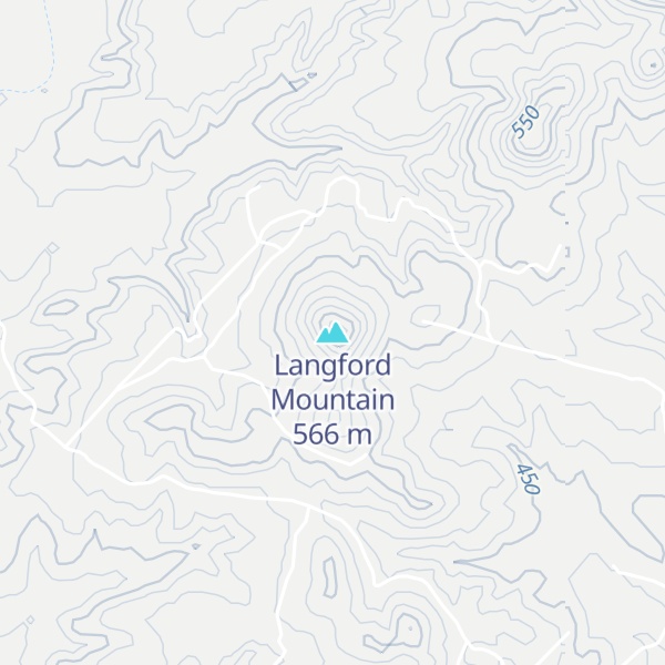 Map of Langford Mountain