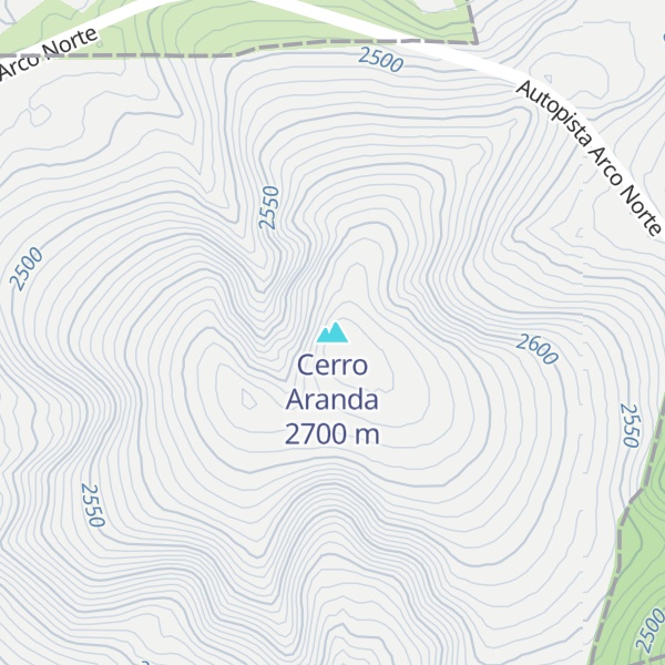 Map of Cerro Aranda