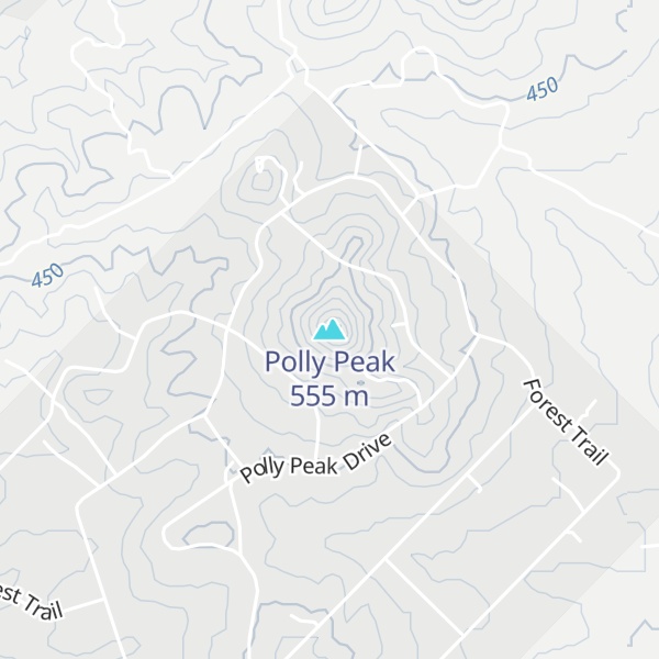 Map of Polly Peak