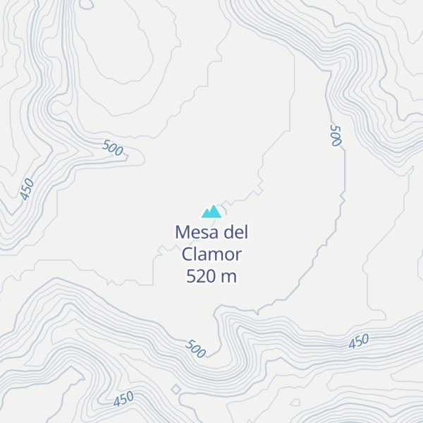 Map of Mesa del Clamor