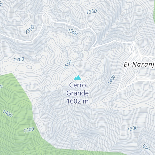 Map of Cerro Grande
