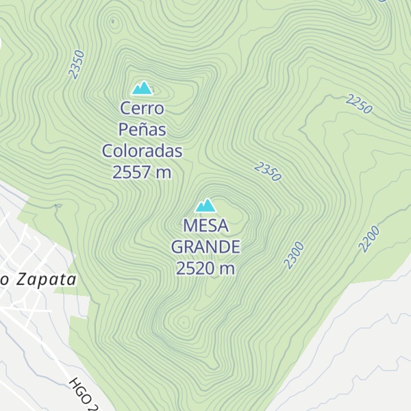 Map of MESA GRANDE