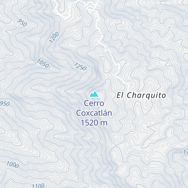 Map of Cerro Coxcatlán