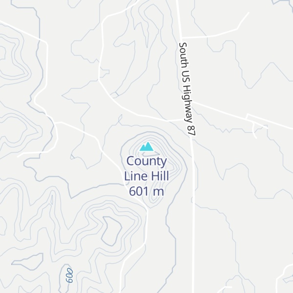 Map of County Line Hill