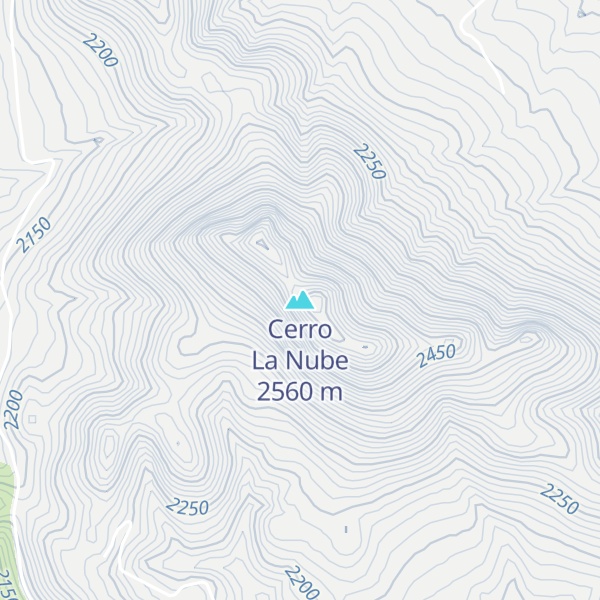 Map of Cerro La Nube