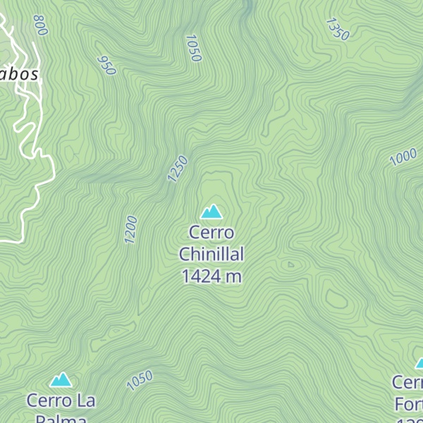 Map of Cerro Chinillal