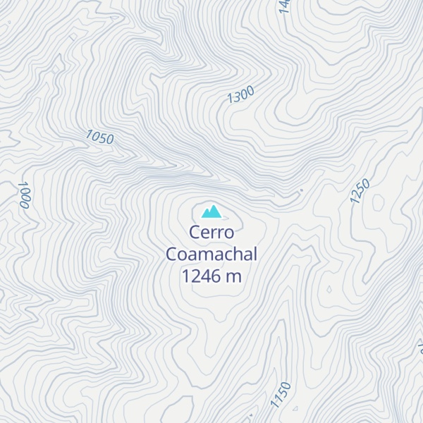 Map of Cerro Coamachal