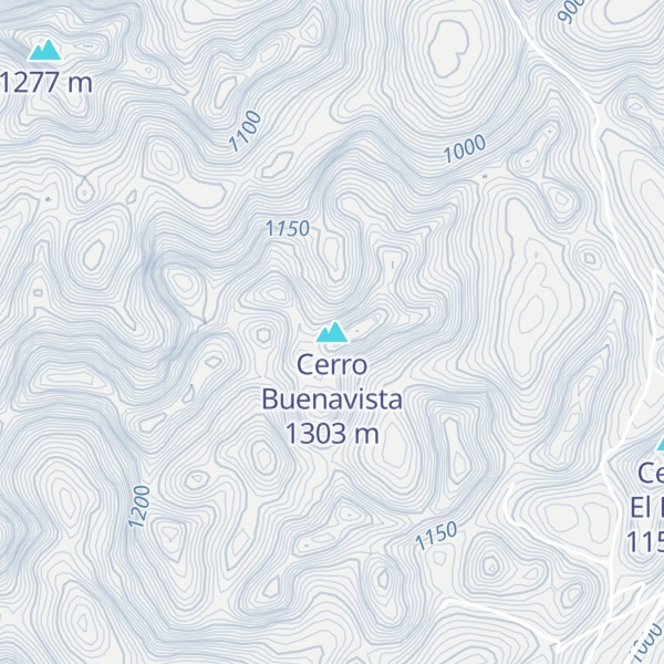 Map of Cerro Buenavista