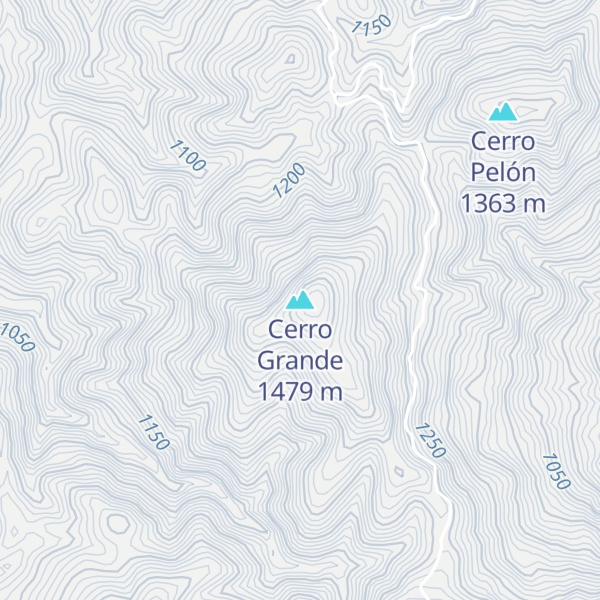 Map of Cerro Grande