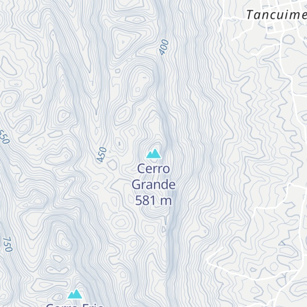 Map of Cerro Grande