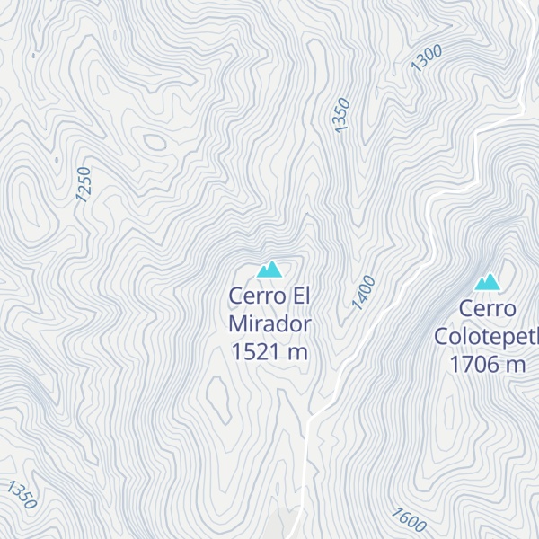 Map of Cerro El Mirador