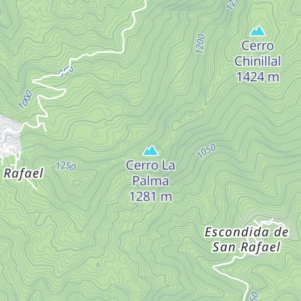 Map of Cerro La Palma