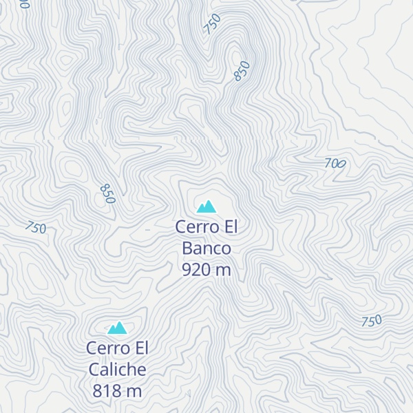 Map of Cerro El Banco