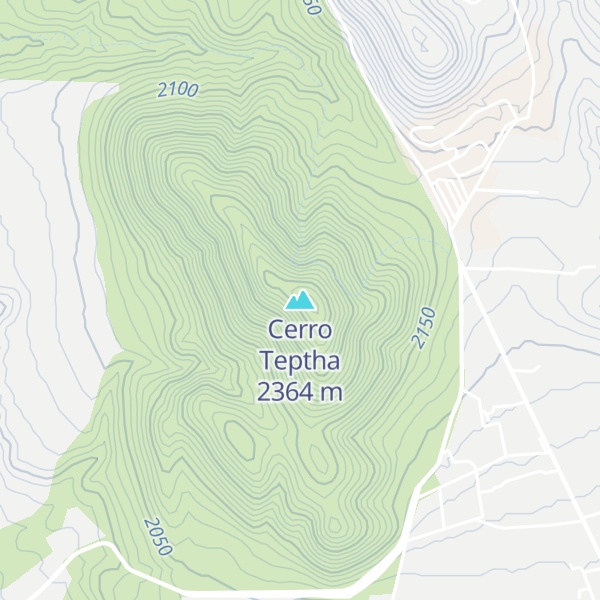 Map of Cerro Teptha