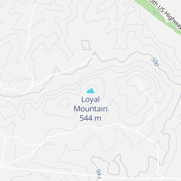 Map of Loyal Mountain
