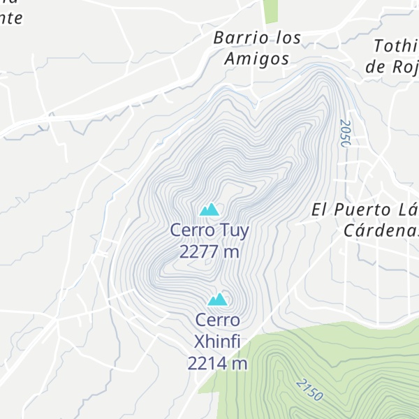Map of Cerro Tuy