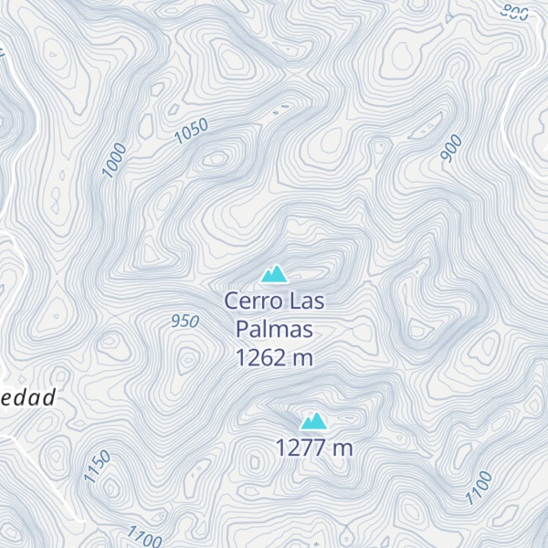 Map of Cerro Las Palmas