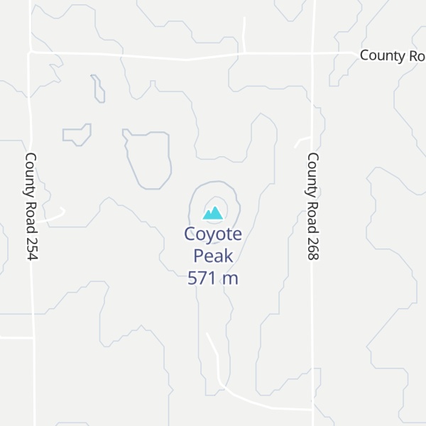 Map of Coyote Peak