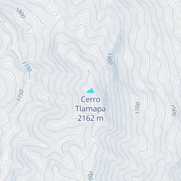 Map of Cerro Tlamapa