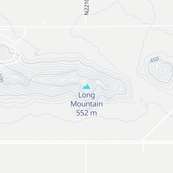 Map of Long Mountain