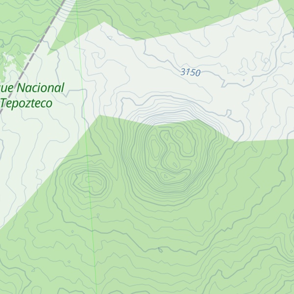 Map of Volcán Ololica