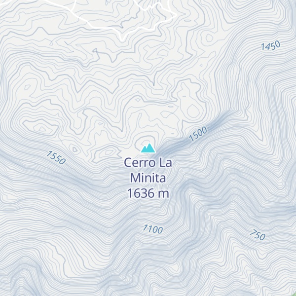 Map of Cerro La Minita