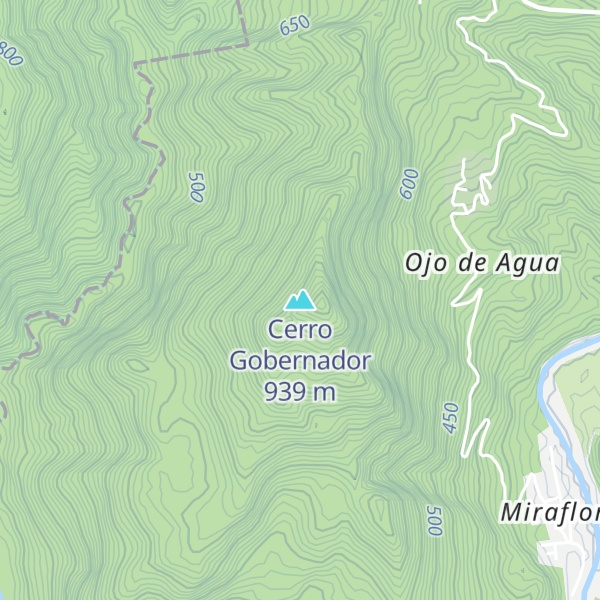 Map of Cerro Gobernador