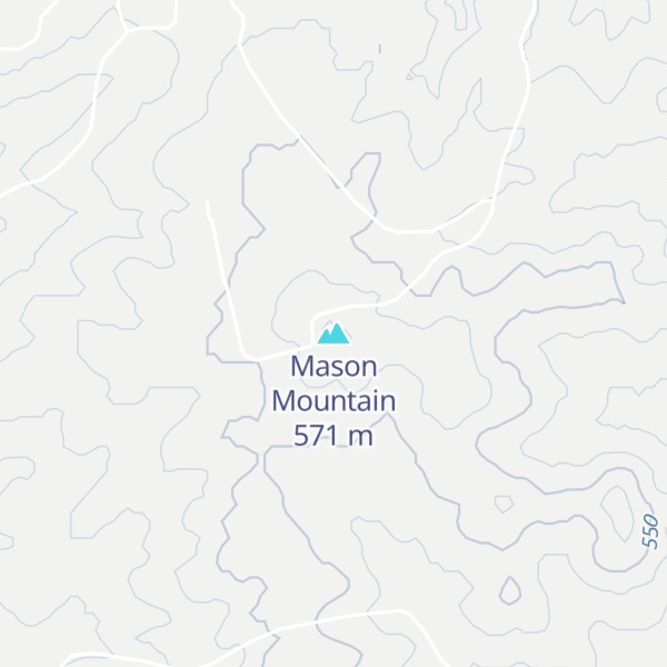 Map of Mason Mountain