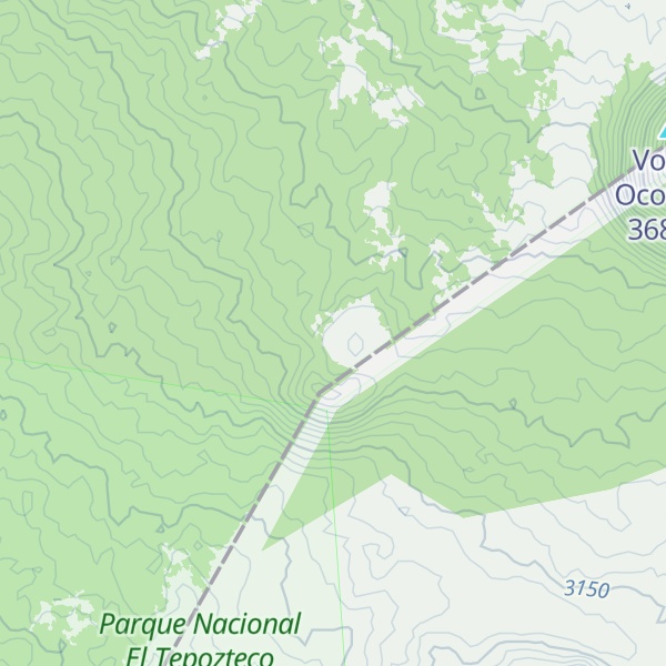 Map of Volcán Pajonal