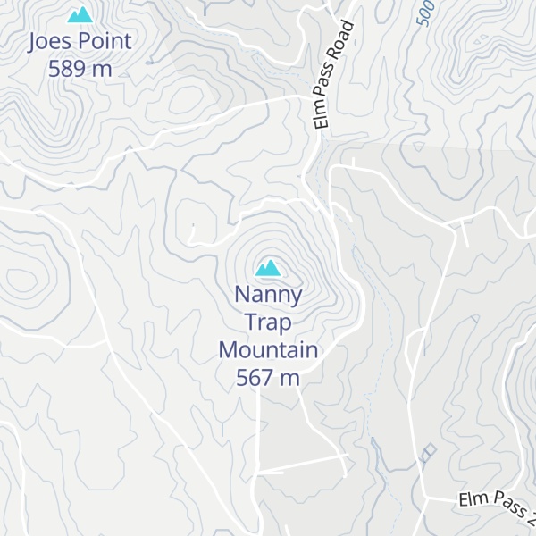 Map of Nanny Trap Mountain