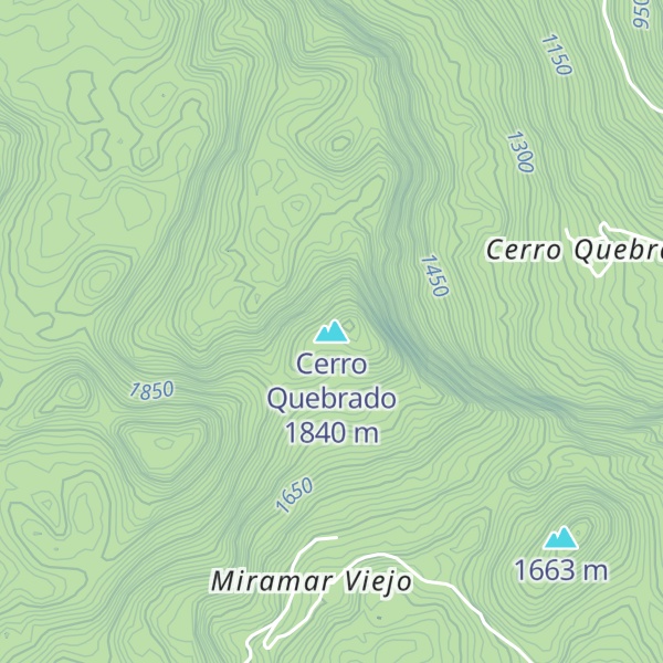 Map of Cerro Quebrado