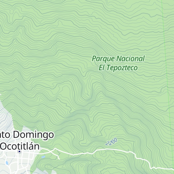 Map of Cerro Huitzila
