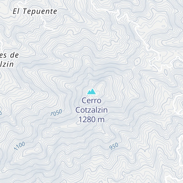Map of Cerro Cotzalzin