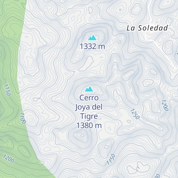 Map of Cerro Joya del Tigre