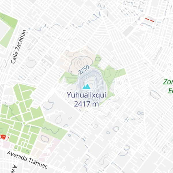 Map of Yuhualixqui