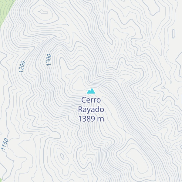 Map of Cerro Rayado