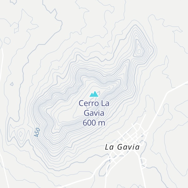 Map of Cerro La Gavia