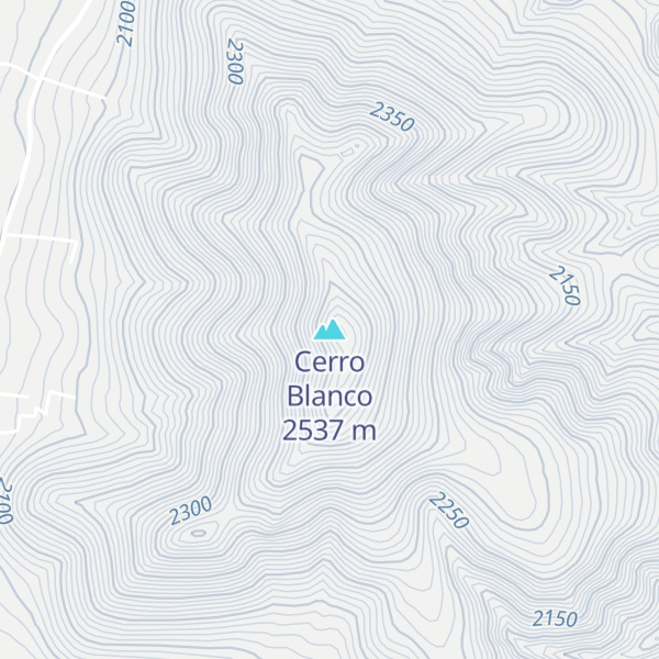 Map of Cerro Blanco
