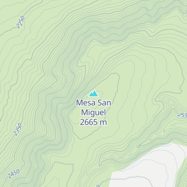 Map of Mesa San Miguel
