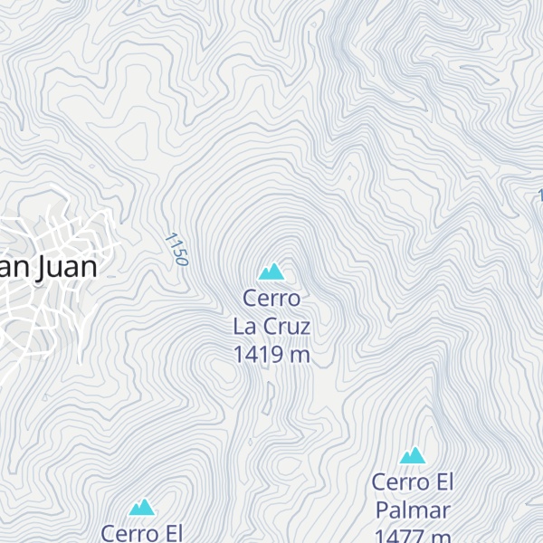 Map of Cerro La Cruz