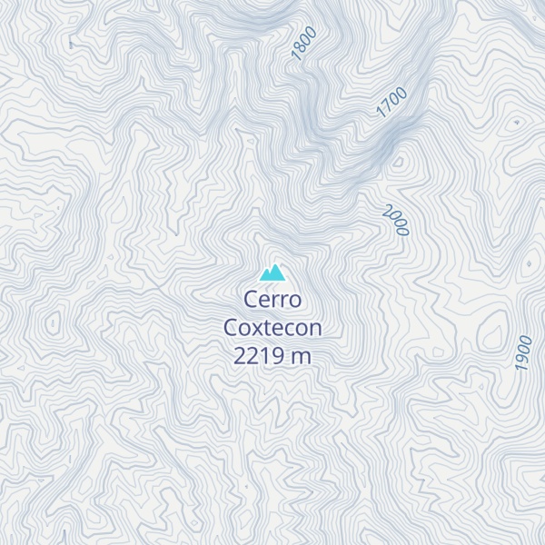 Map of Cerro Coxtecon