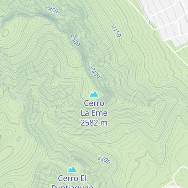Map of Cerro La Eme