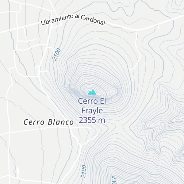 Map of Cerro El Frayle