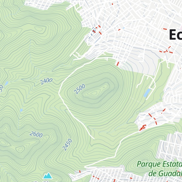 Map of Ehecatepetl