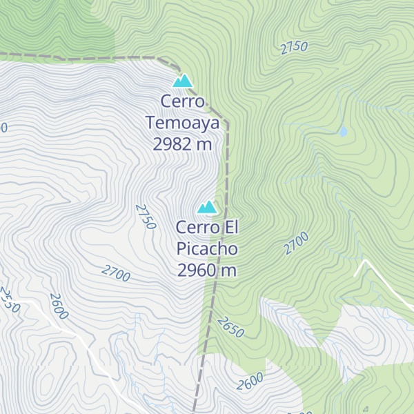 Map of Cerro El Picacho
